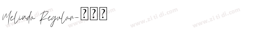 Melinda Regular字体转换